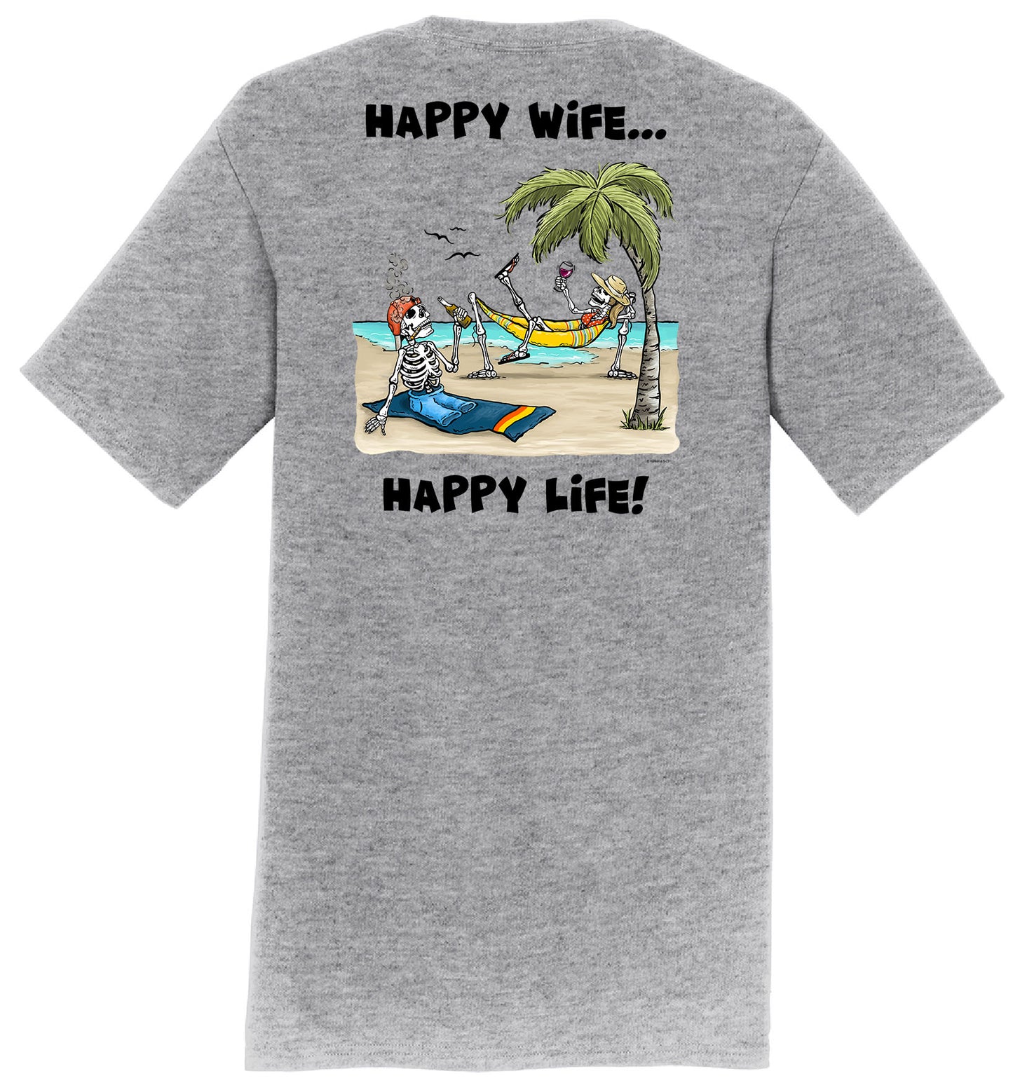 Happy Wife Happy Life - Men's Short Sleeve T-Shirt