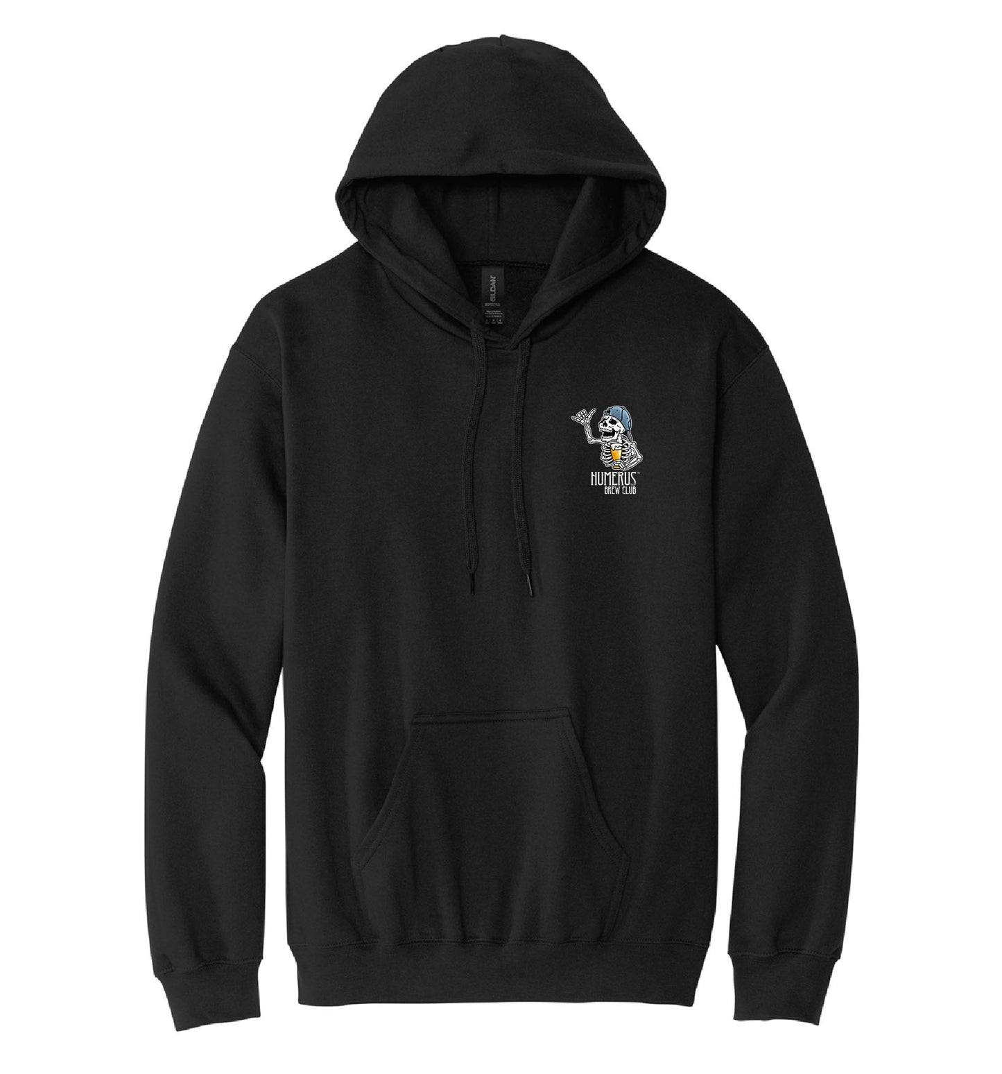 Humerus Brew Club With Fishing Pole - Hooded Sweatshirt 