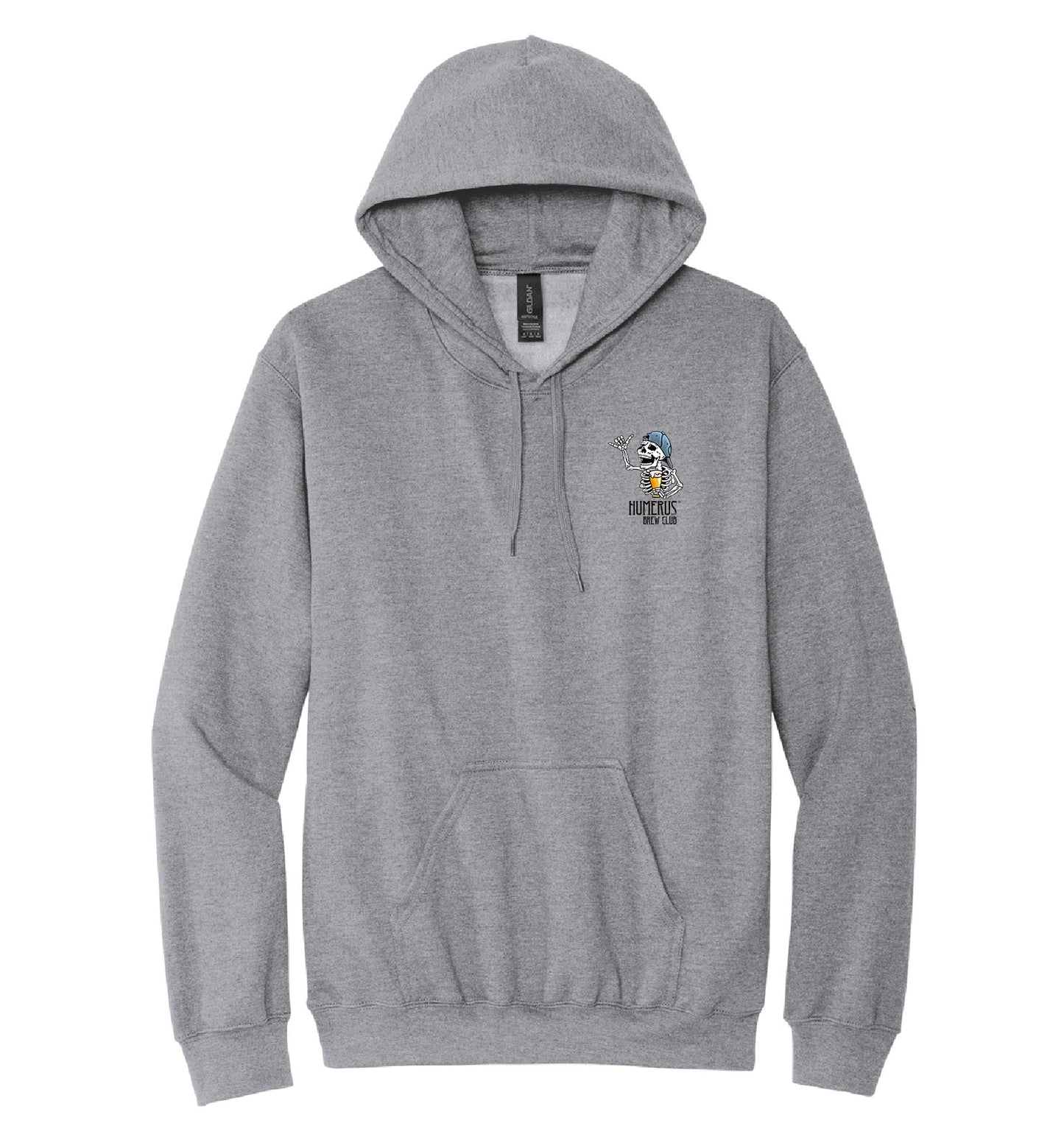 Humerus Brew Club With Fishing Pole - Hooded Sweatshirt 