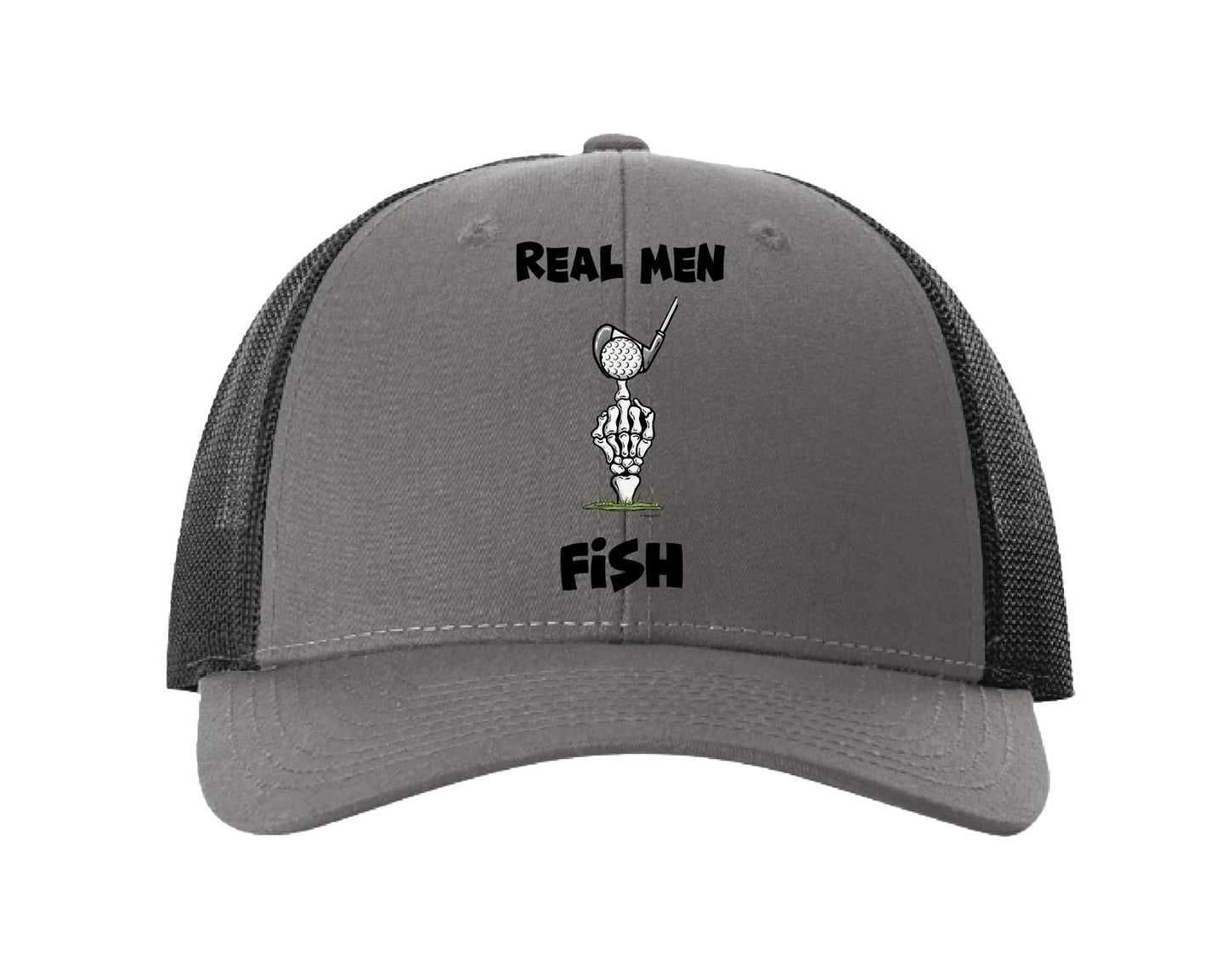 Real Men Fish - Low Profile Trucker Hat