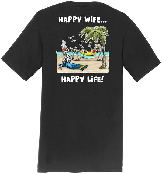 Happy Wife Happy Life - Men's Short Sleeve T-Shirt