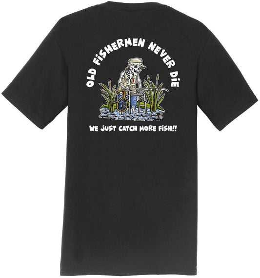 Old Fishermen Never Die - Men's Short Sleeve Tee