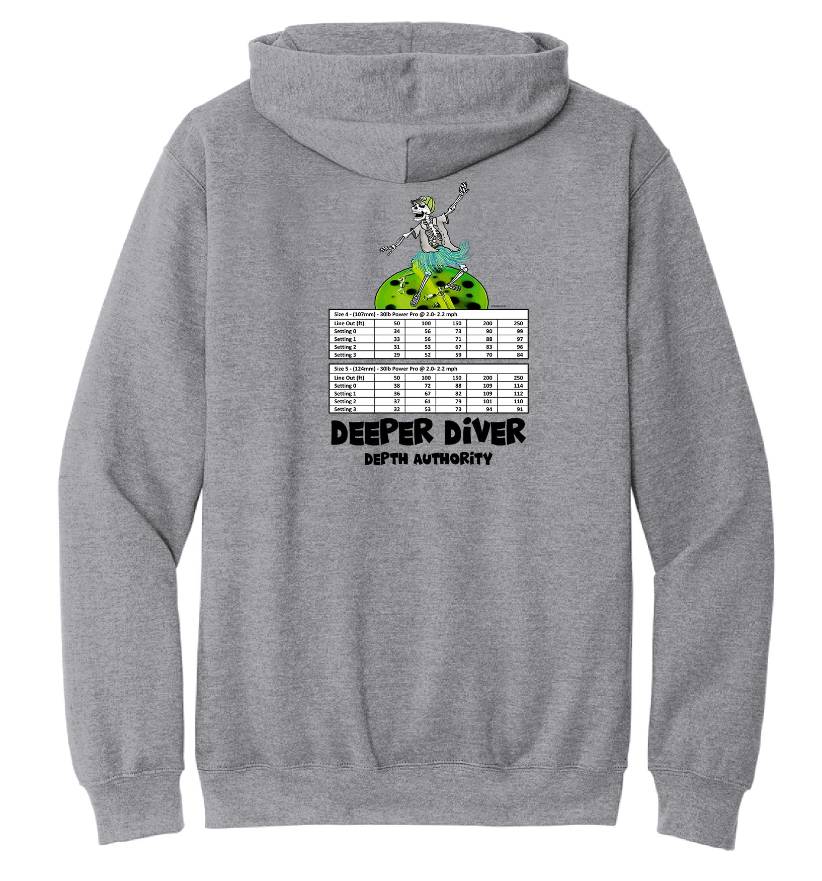 Deeper Diver Depth Authority - Hooded Sweatshirt