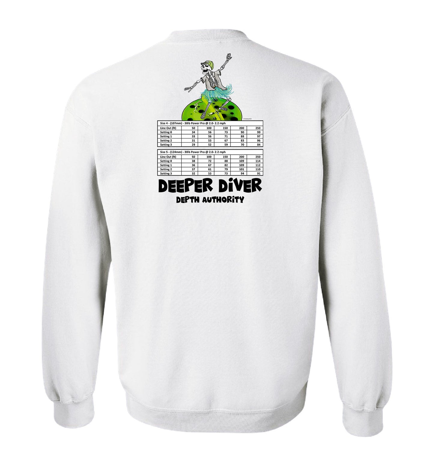 Deeper Diver Depth Authority - Unisex Creweck Sweatshirt