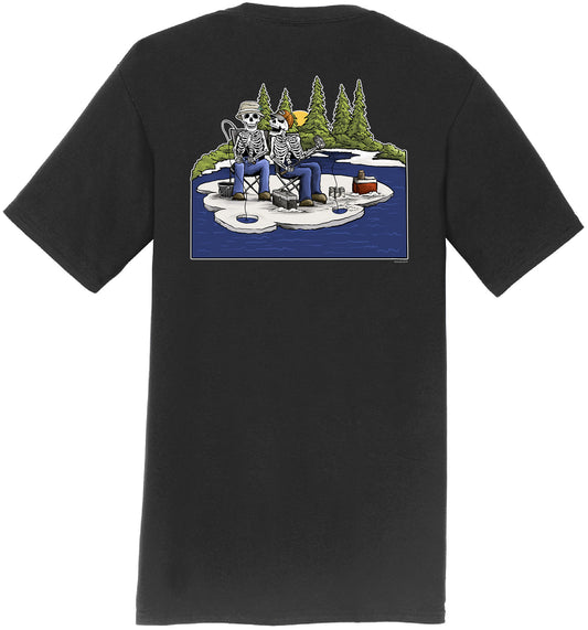 Ice Flow Fishing - Men's Short Sleeve T-Shirt